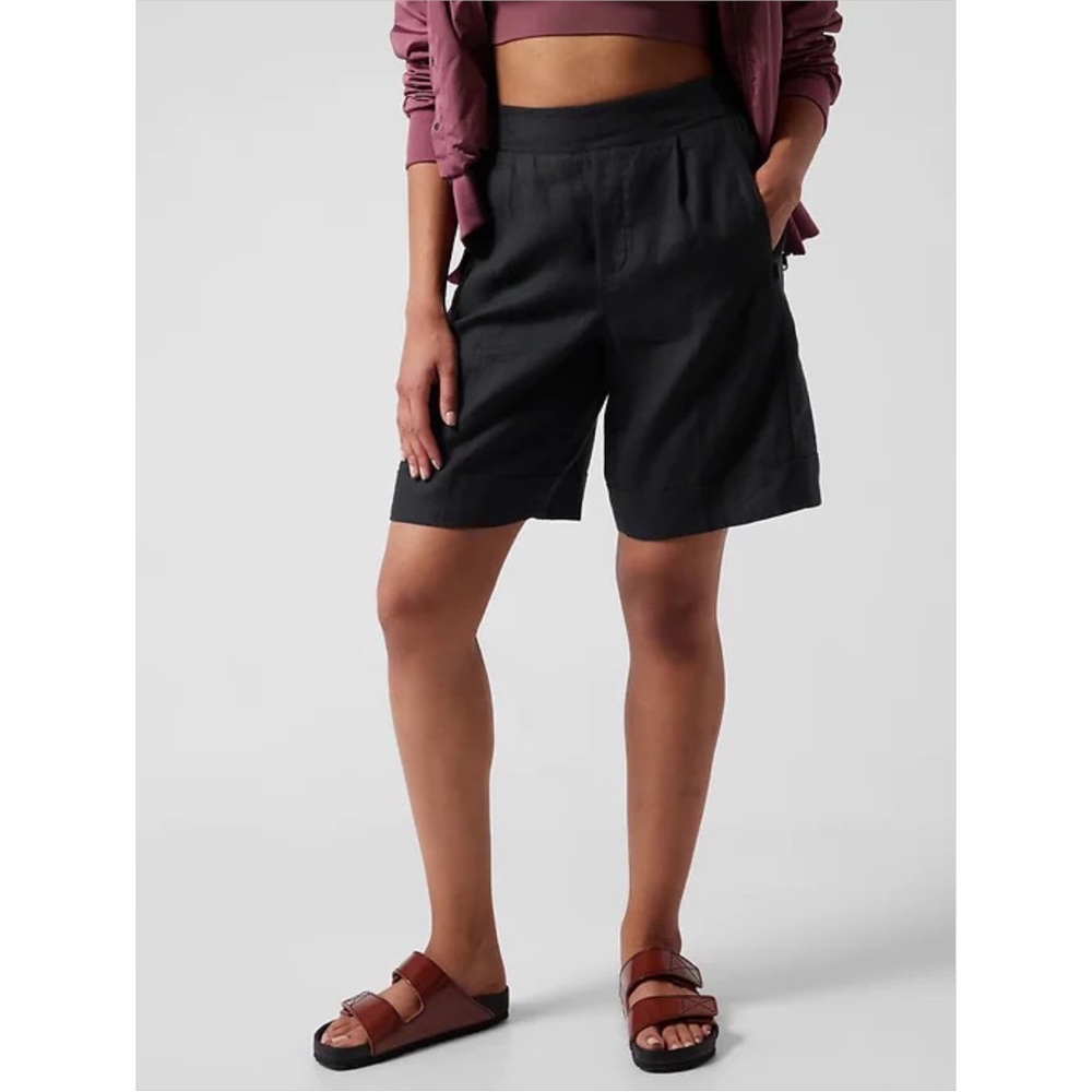 NWT Athleta Playa Linen Bermuda Short